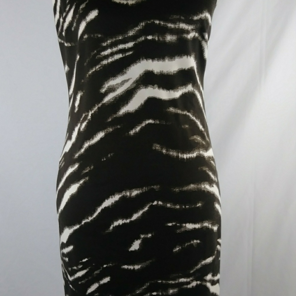 Michael kors sleeveless brown cocktail dress